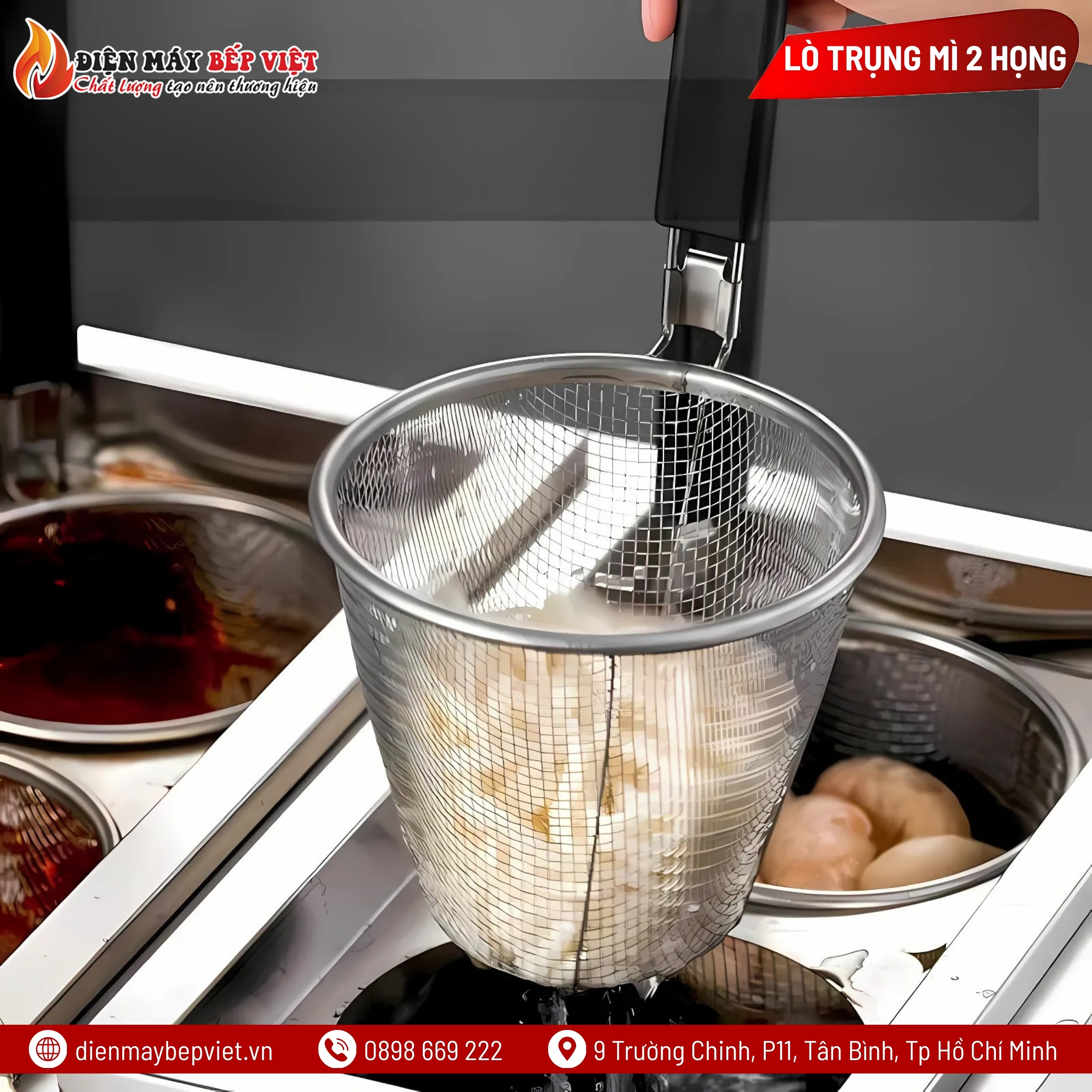 Lò Trụng Mì 2 Họng EPC-2H