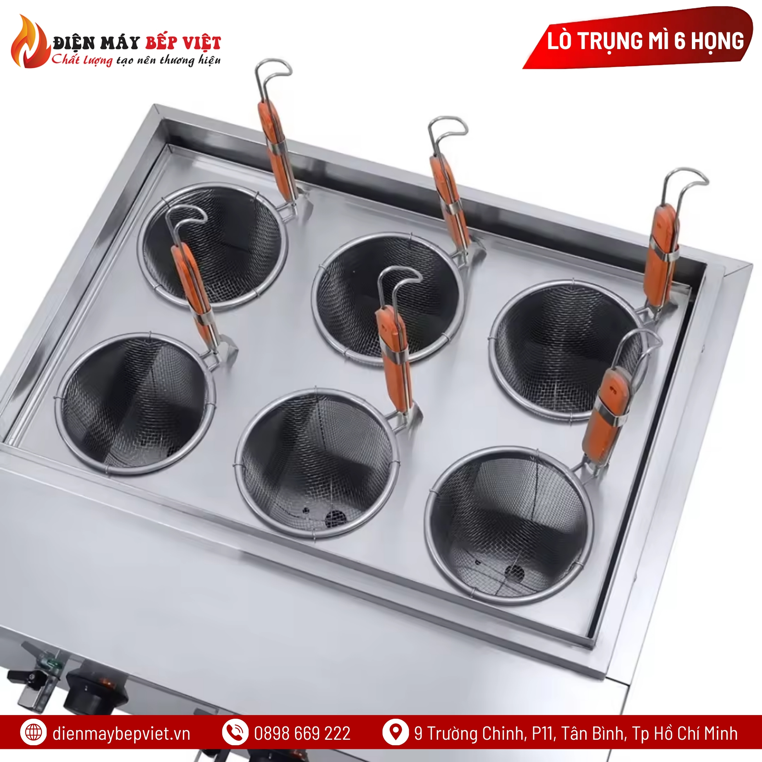Lò Trụng Mì 6 Họng EPC-6H