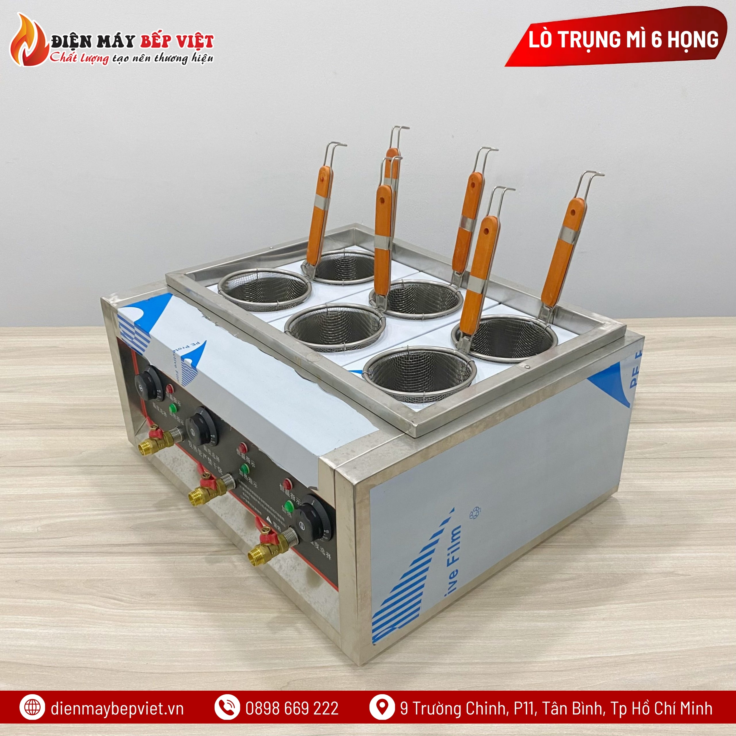 Lò Trụng Mì 6 Họng EPC-6H