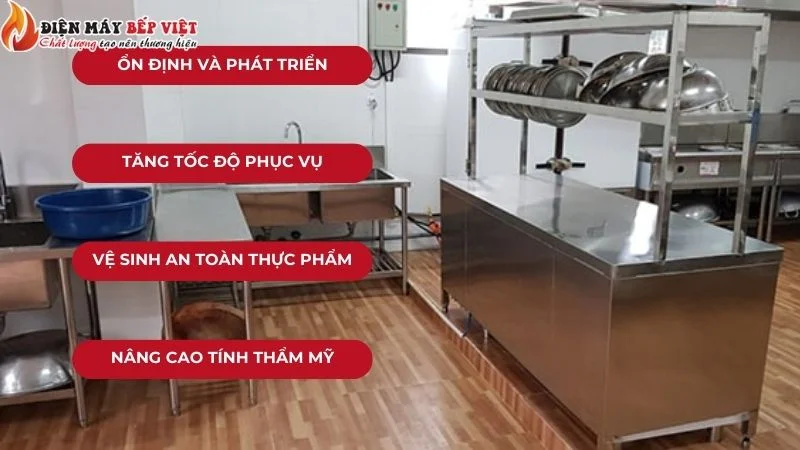 Lợi ích khi thiết kế bếp quán phở chuyên nghiệp