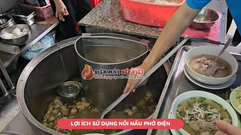 lợi ích sử dụng nồi nấu phở điện cho quán ăn