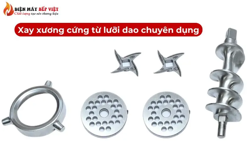 Lưỡi dao chuyên dụng cấu tạo chắc chắn dùng để xay xương