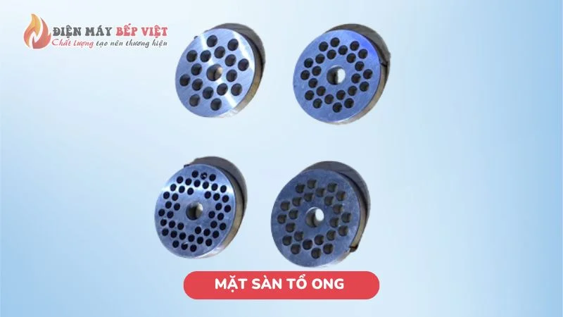 Mặt sàn tổ ong tạo độ mịn cho thịt xay