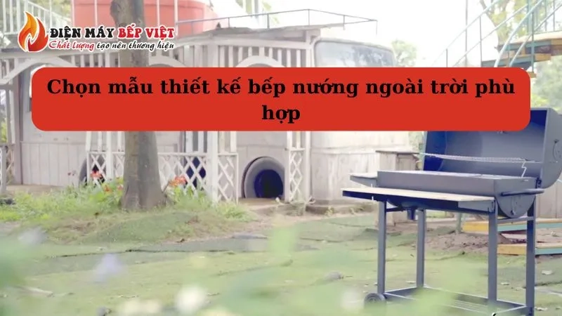 mẫu thiết kế bếp nướng ngoài trời
