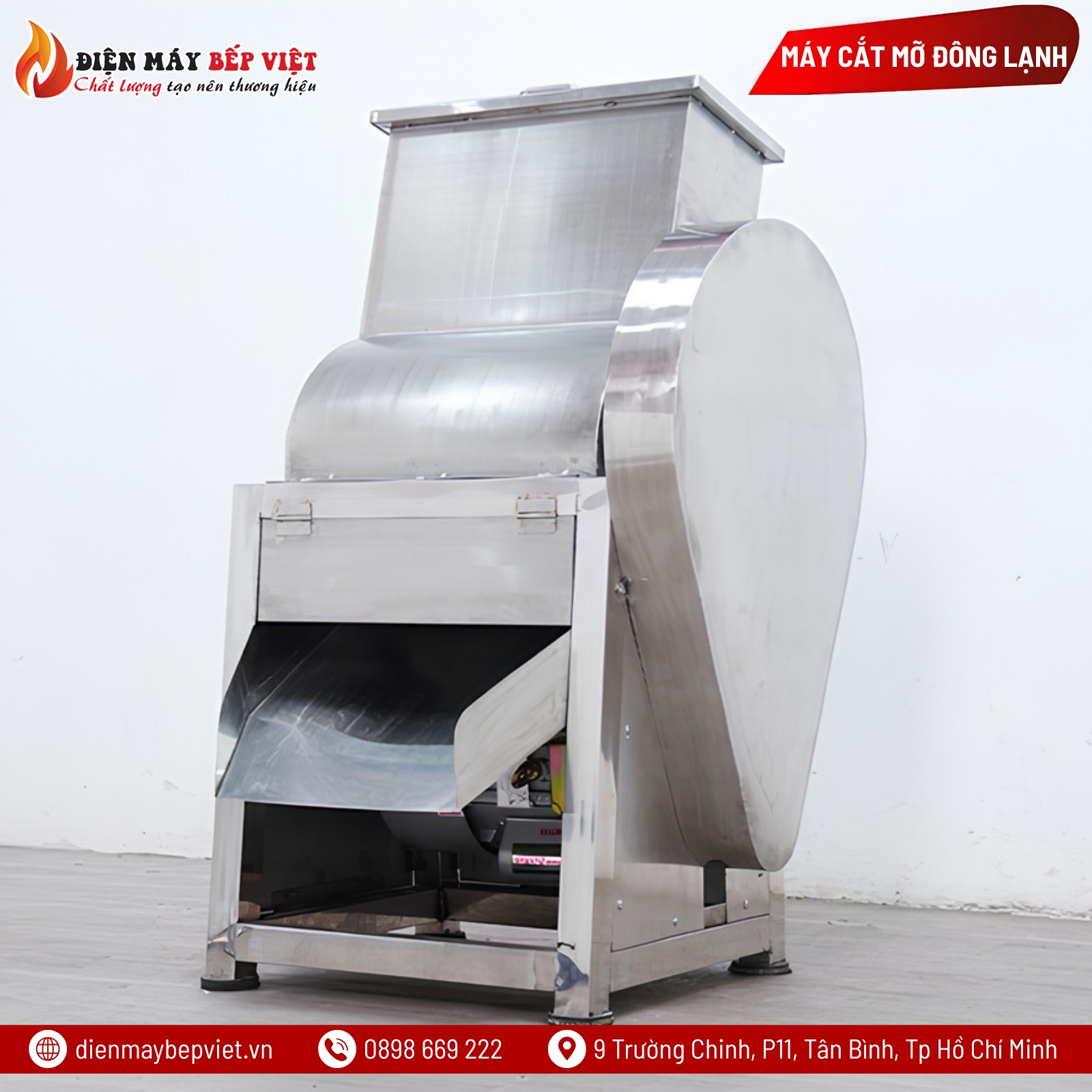 Máy Cắt Mỡ Đông Lạnh Inox Cao Cấp