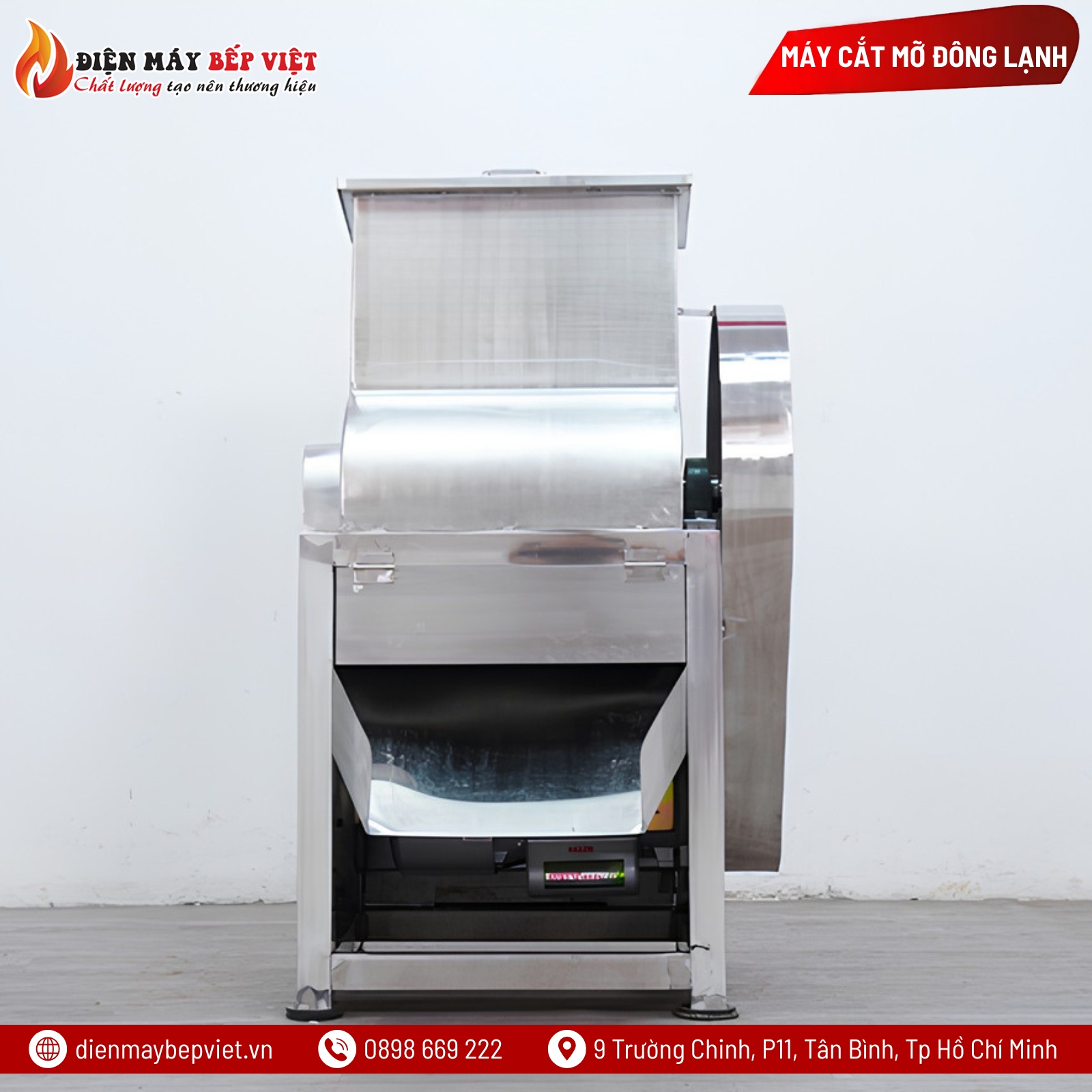 Máy Cắt Mỡ Đông Lạnh Inox Cao Cấp
