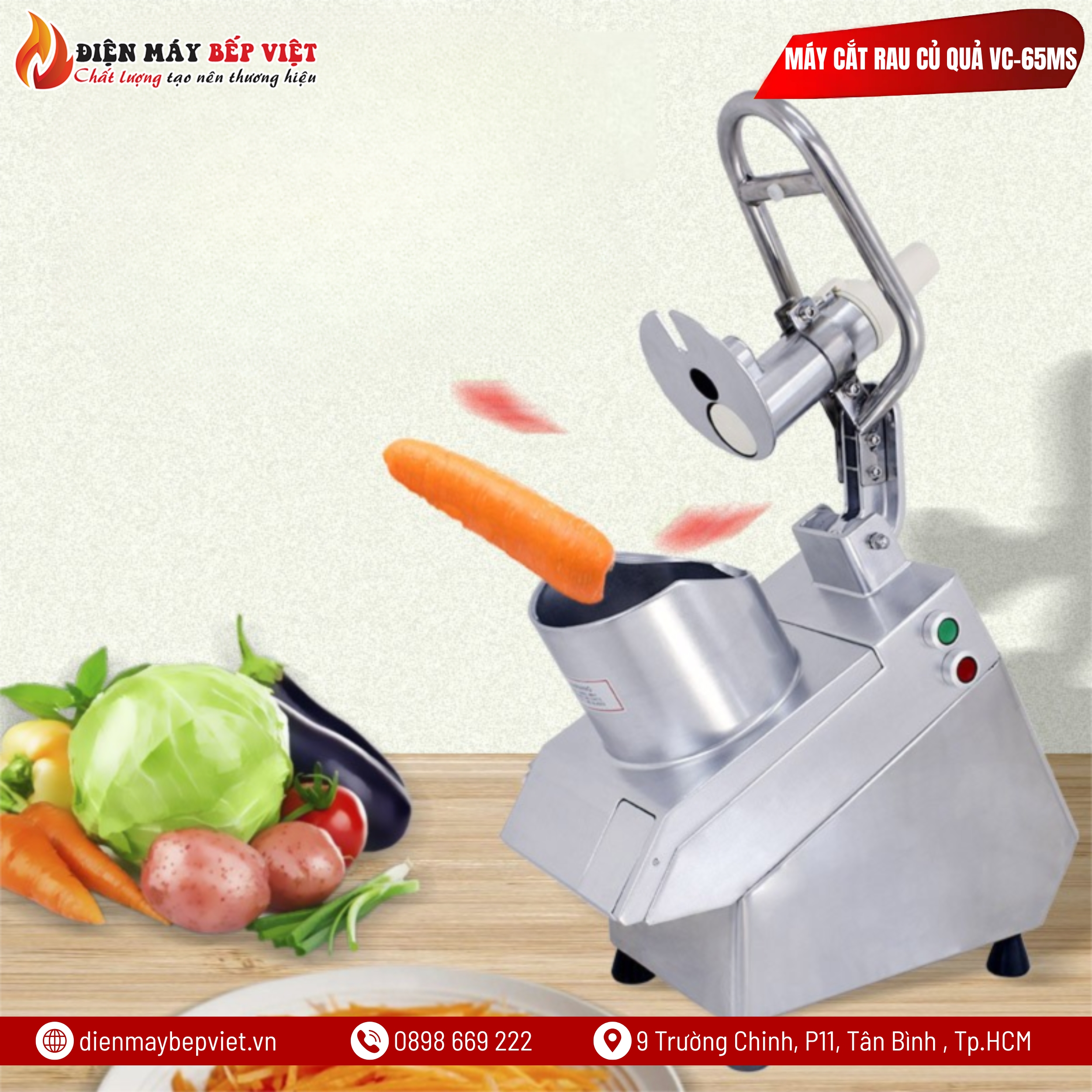 Máy Cắt Rau Củ Quả VC-65MS