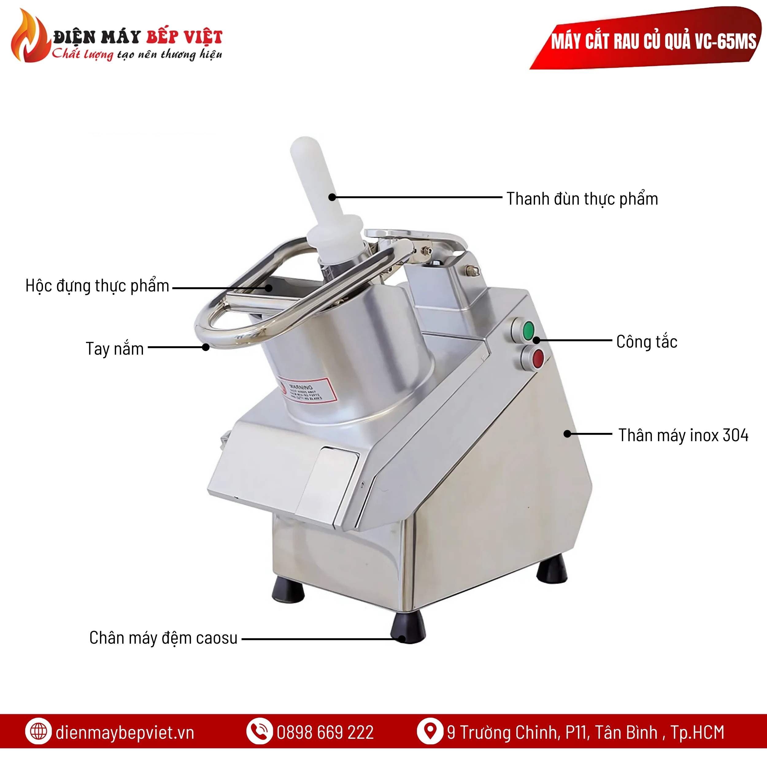 Máy Cắt Rau Củ Quả VC-65MS