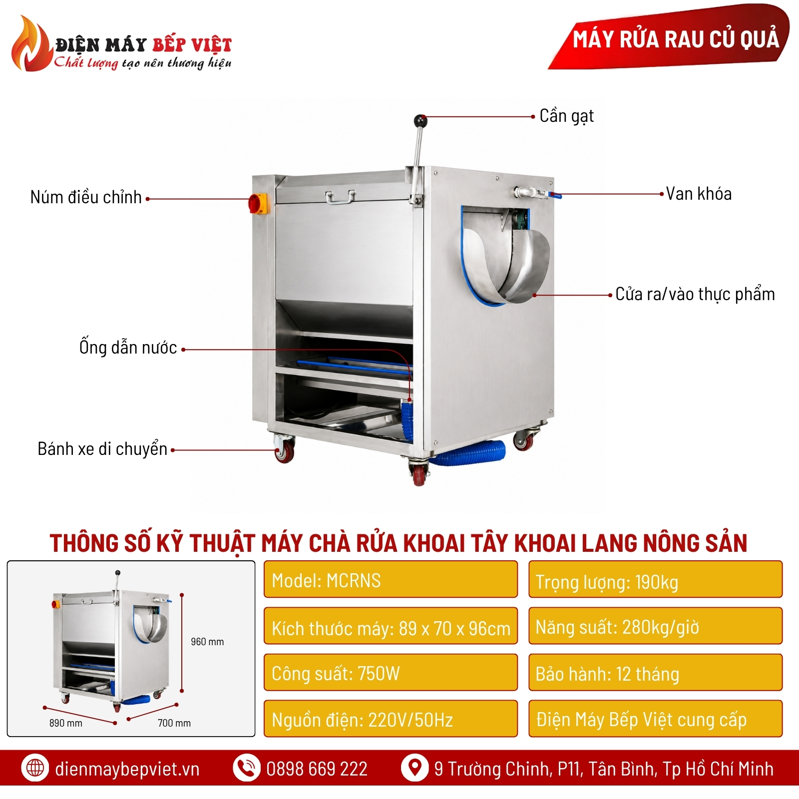 Máy Chà Rửa Khoai Tây Khoai Lang Nông Sản
