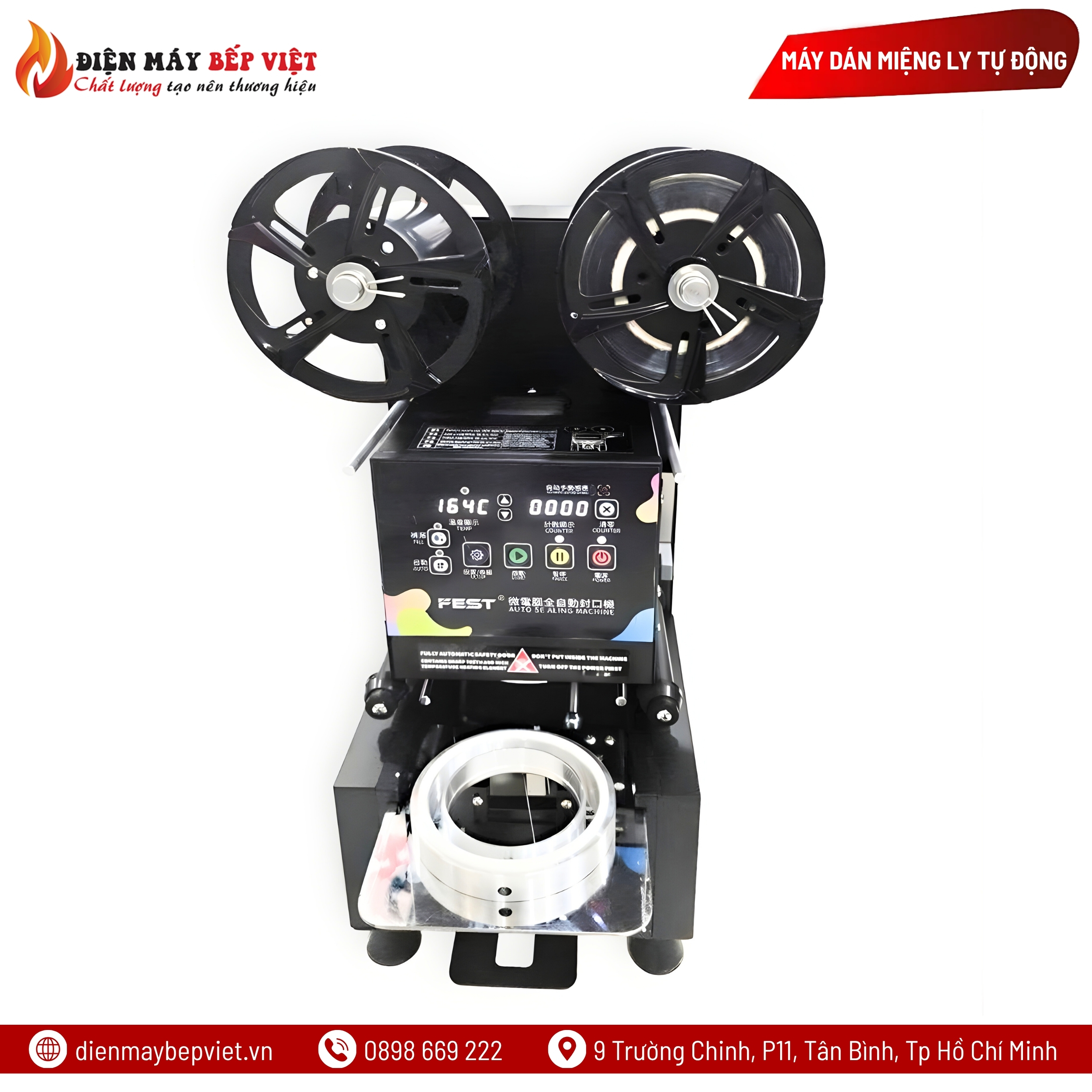 Máy Dán Miệng Ly Tự Động FEST RC-FK95H