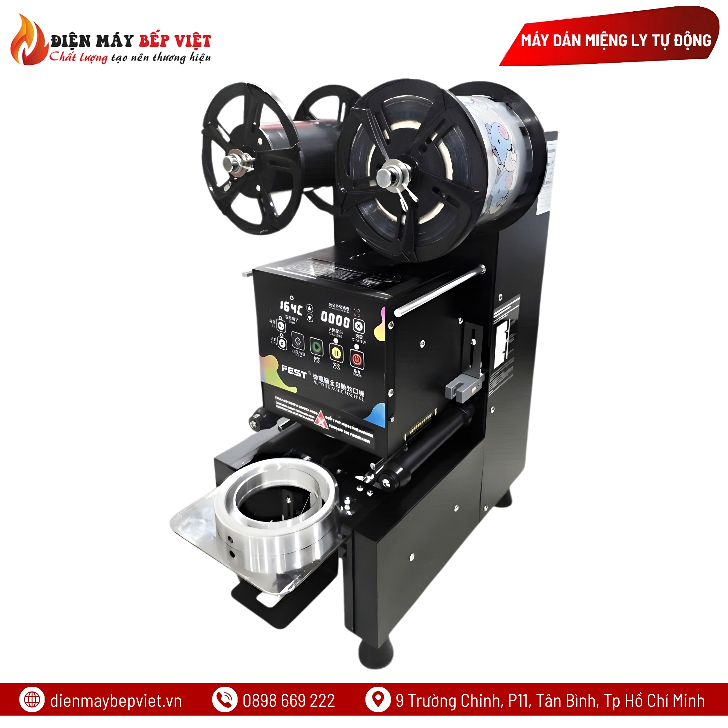 Máy Dán Miệng Ly Tự Động FEST RC-FK95H