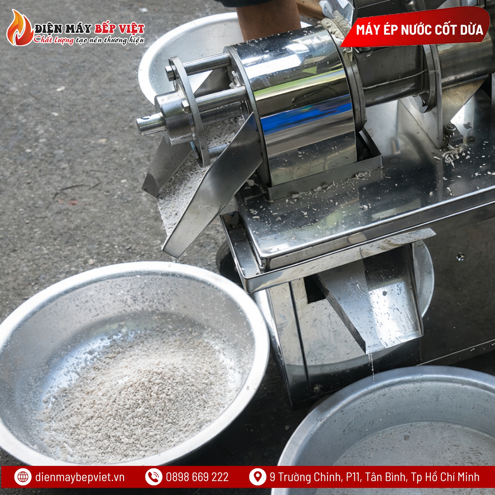 Máy Ép Nước Cốt Dừa Bằng Điện