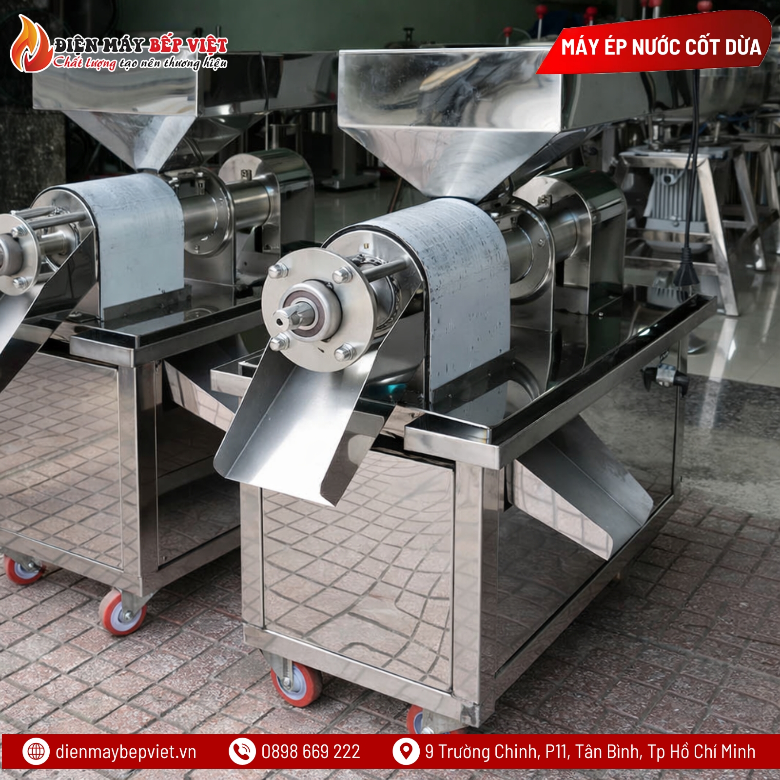 Máy Ép Nước Cốt Dừa Bằng Điện