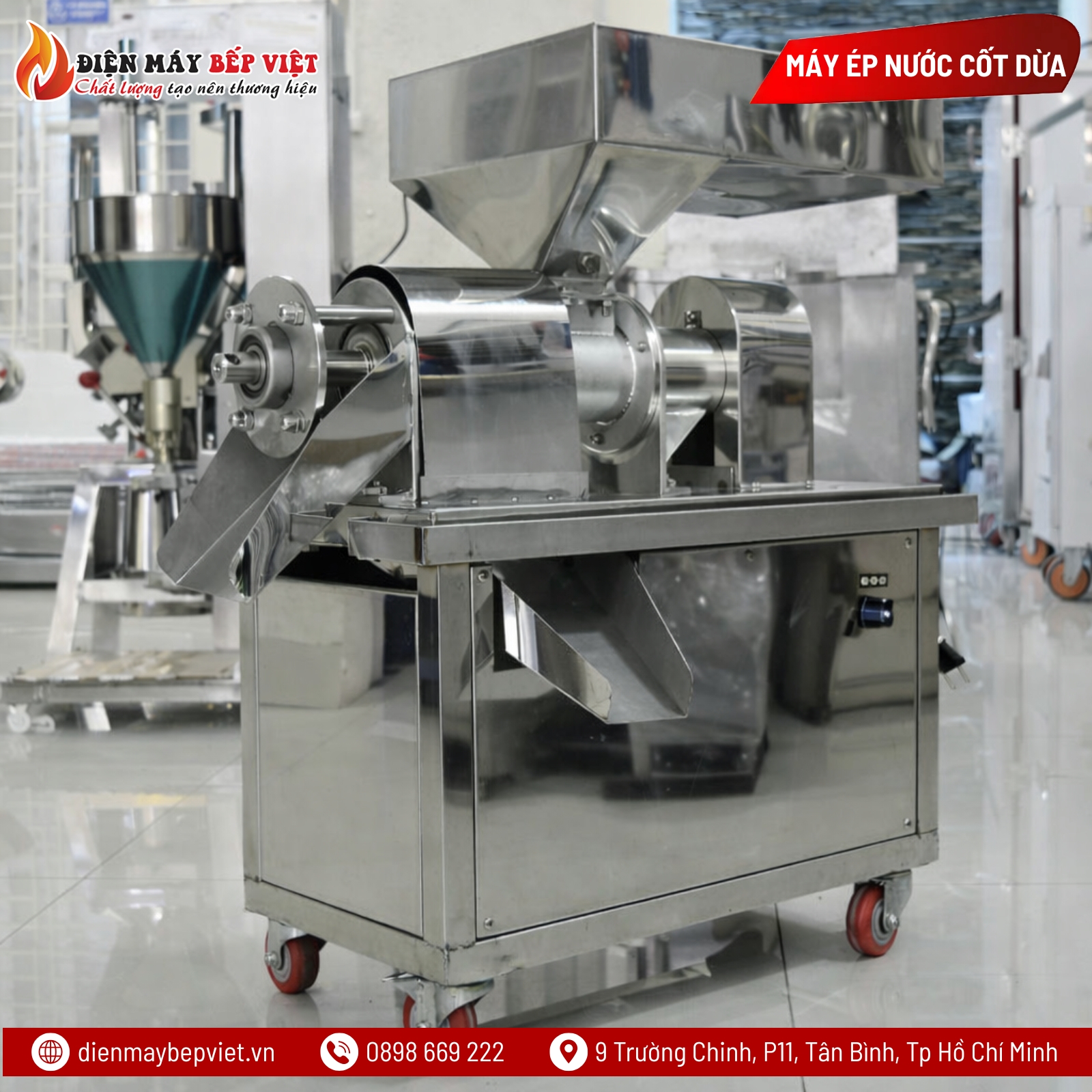 Máy Ép Nước Cốt Dừa Bằng Điện