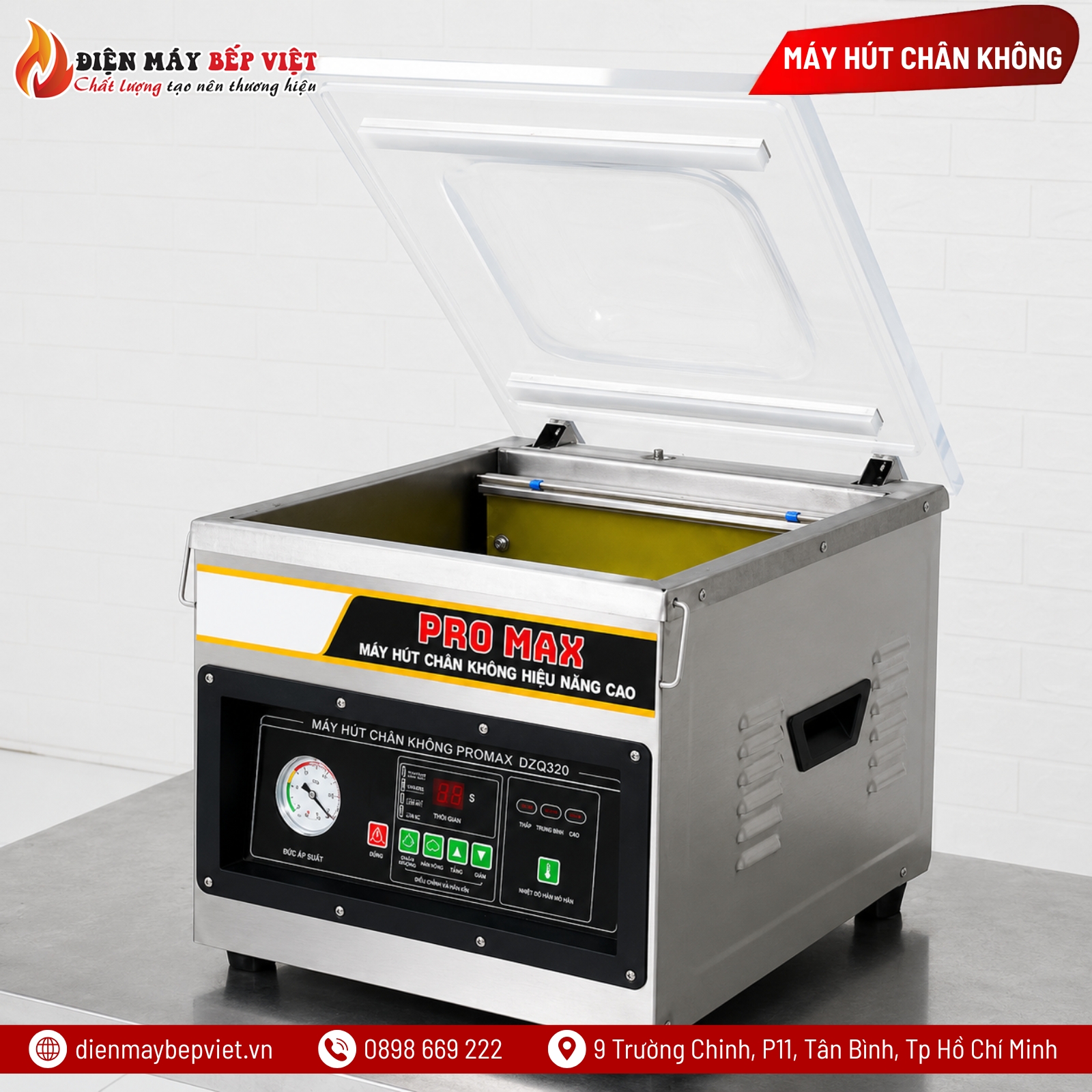 Máy Hút Chân Không Điện Tử DZQ320 Promax 2 Thanh Hàn