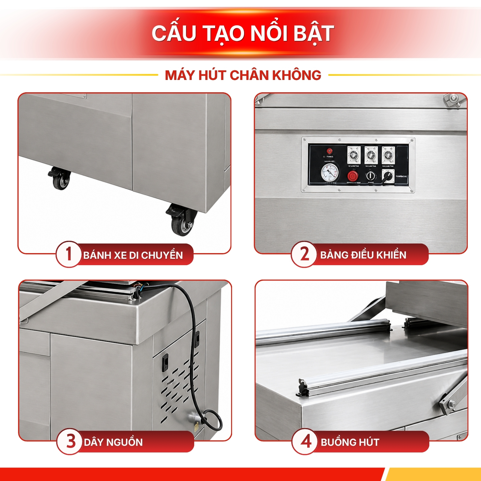 Máy Hút Chân Không MIKOSHI DZQ500×2 Pro Max