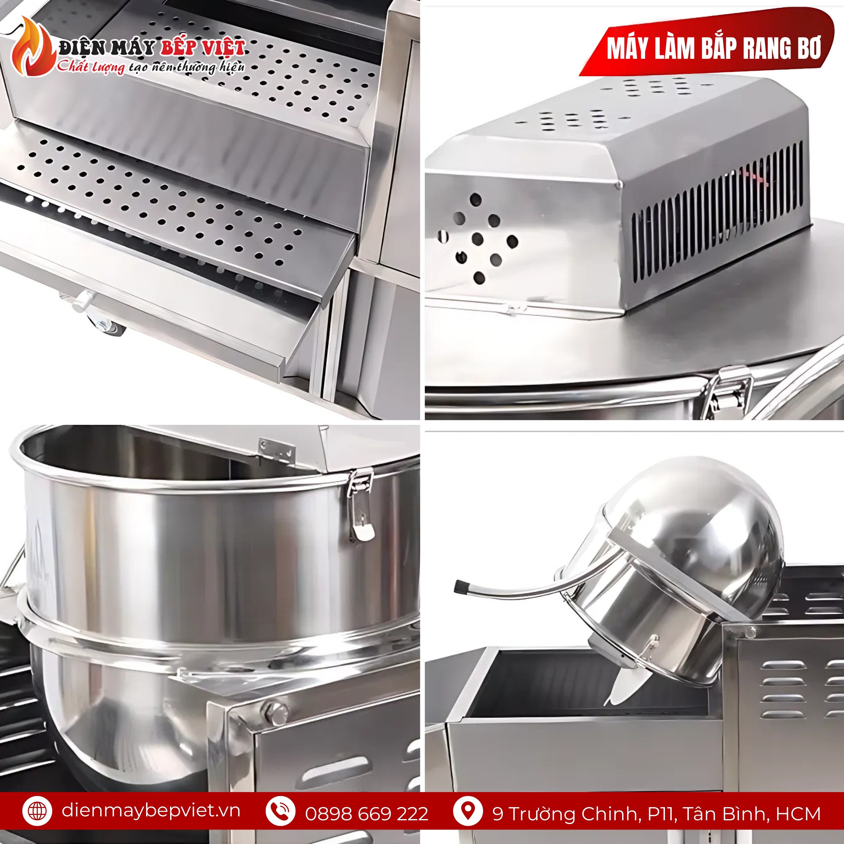 Máy Làm Bắp Rang Bơ Công Nghiệp BV-MBRCN