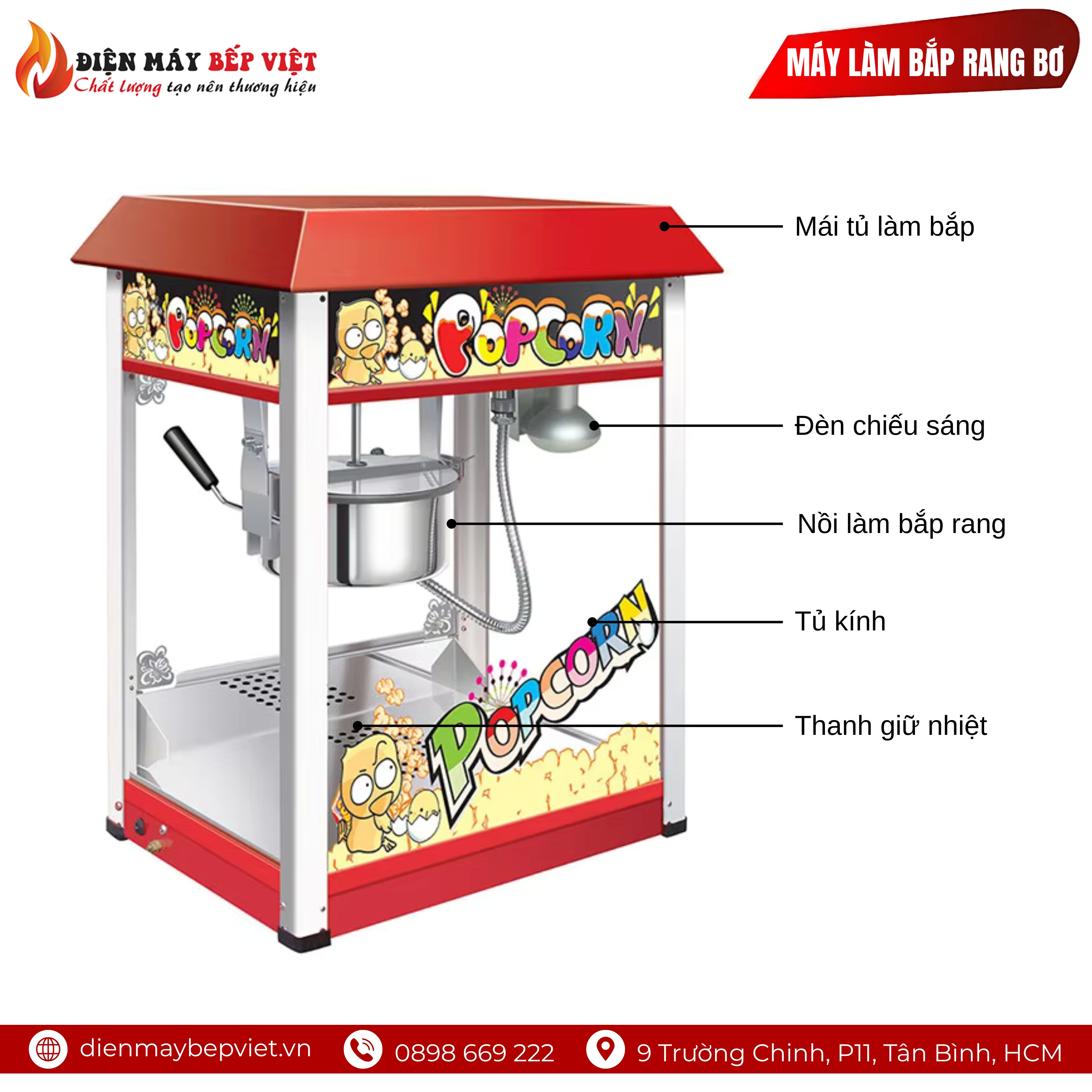Máy Làm Bắp Rang Bơ VBG 1608