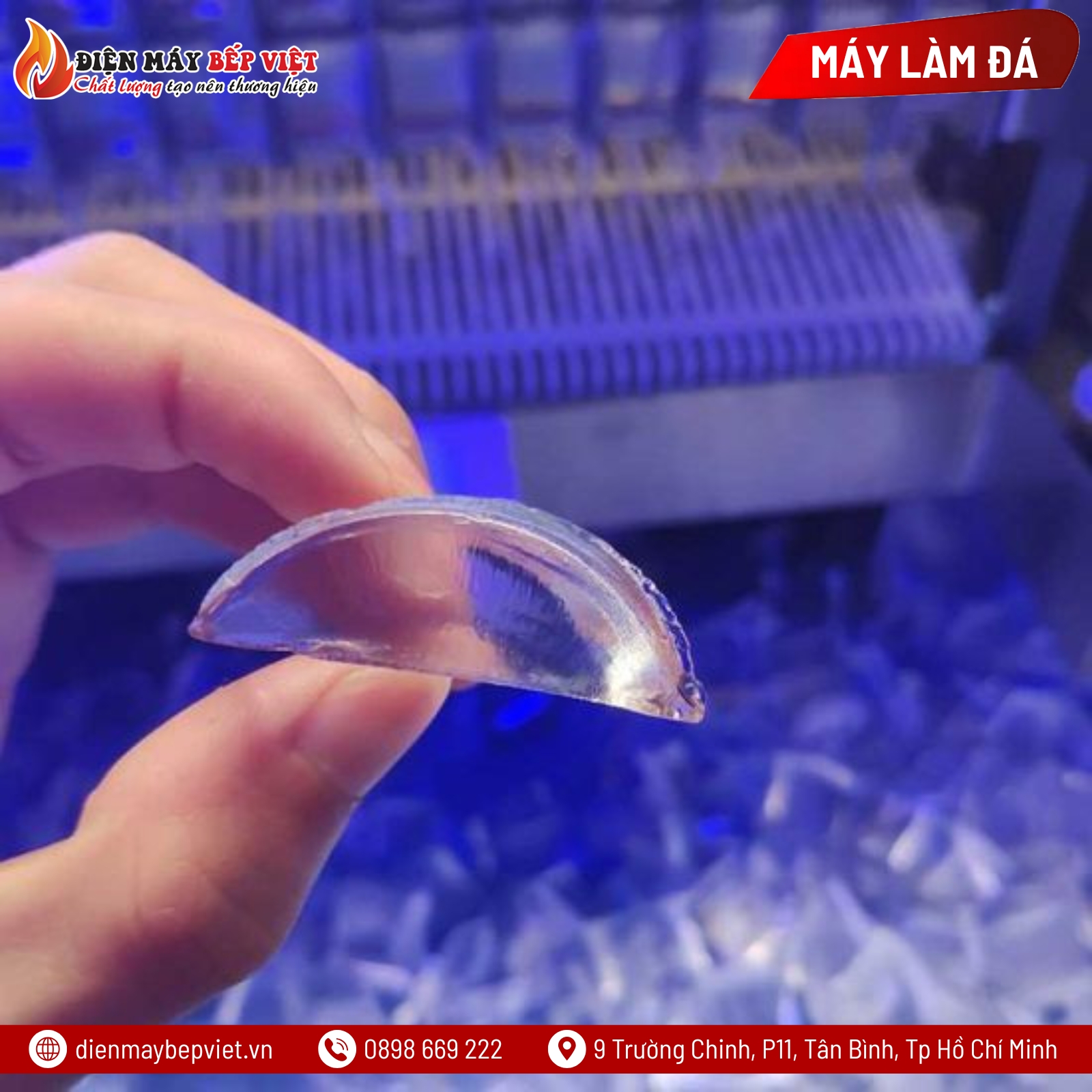 Máy Làm Đá Bán Nguyệt Hoshizaki KMD-270AB 265Kg/Ngày