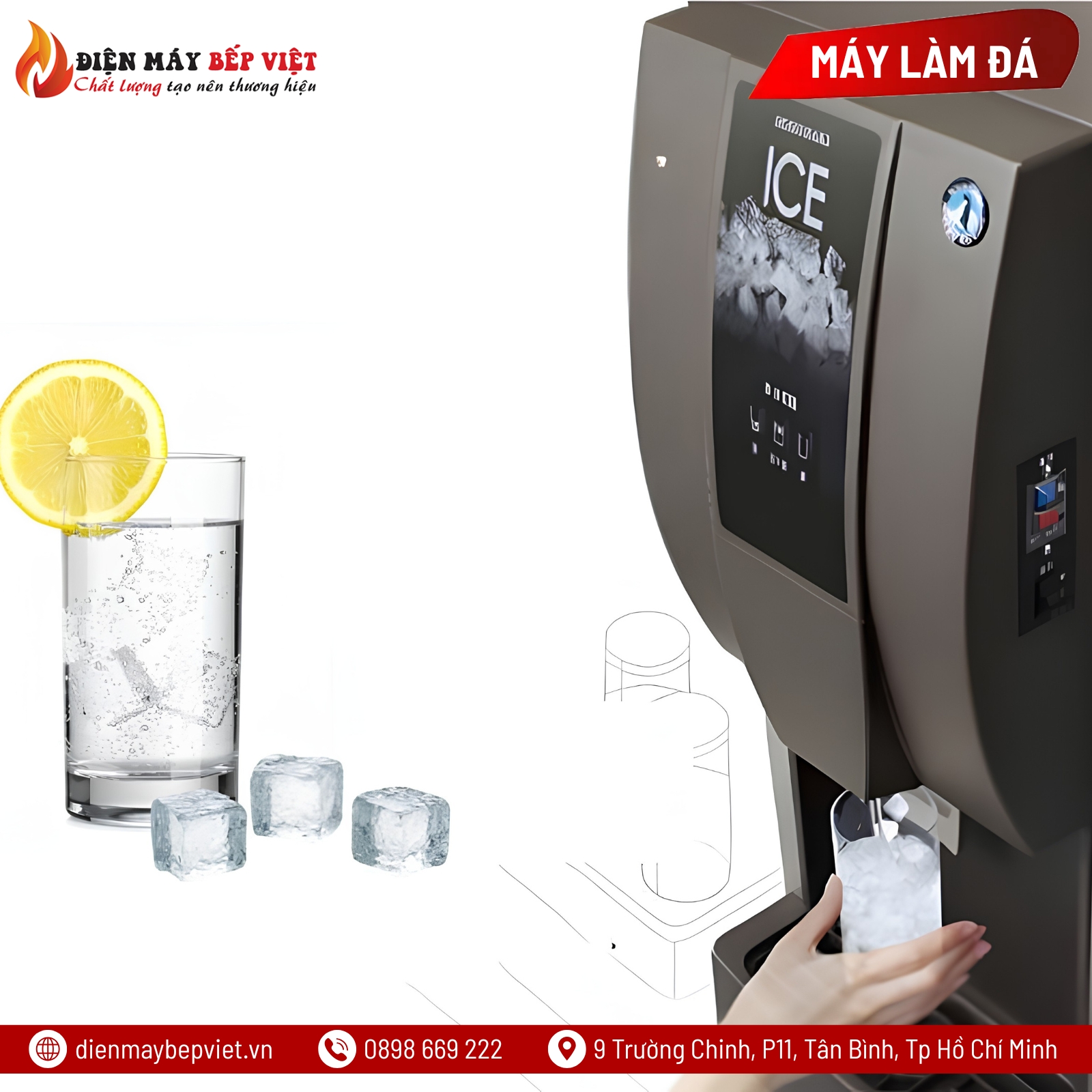 Máy Làm Đá Tự Động Hoshizaki DCM-60KE