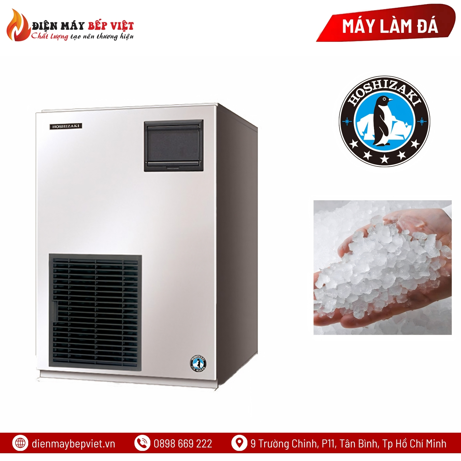 Máy Làm Đá Vảy Hoshizaki FM-300AKE-SB 270Kg/Ngày