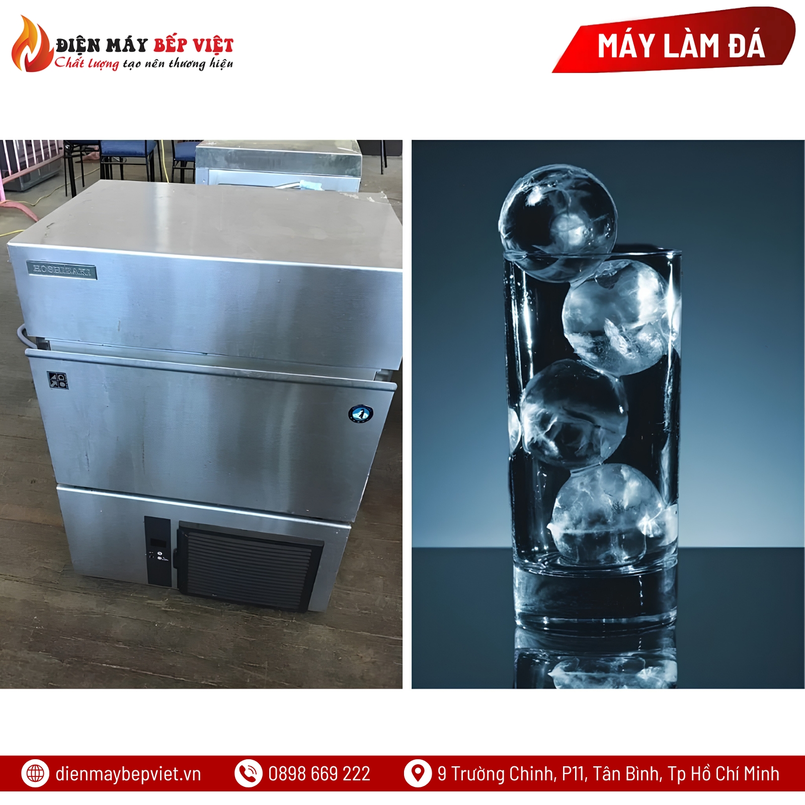Máy Làm Đá Viên Hình Cầu Hoshizaki IM-65NE-Q 20Kg/Ngày