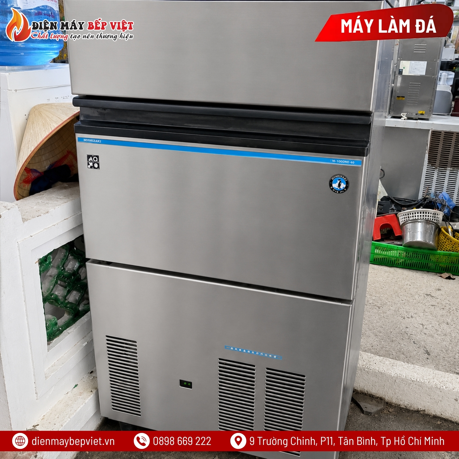 Máy Làm Đá Viên Size Lớn Hoshizaki LM-550M-1 52Kg/Ngày