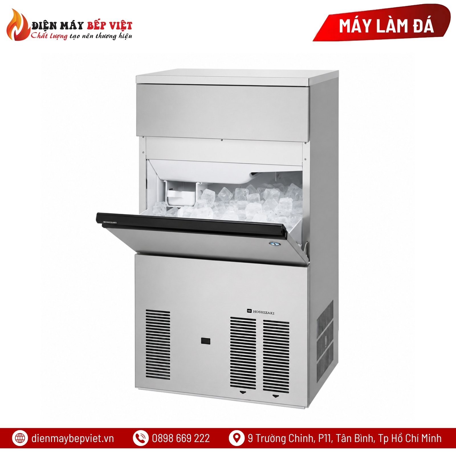 Máy Làm Đá Viên Size Lớn Hoshizaki LM-550M-1 52Kg/Ngày
