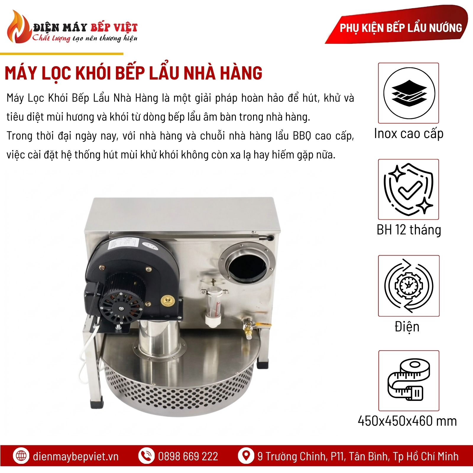 Máy Lọc Khói Bếp Lẩu Nhà Hàng