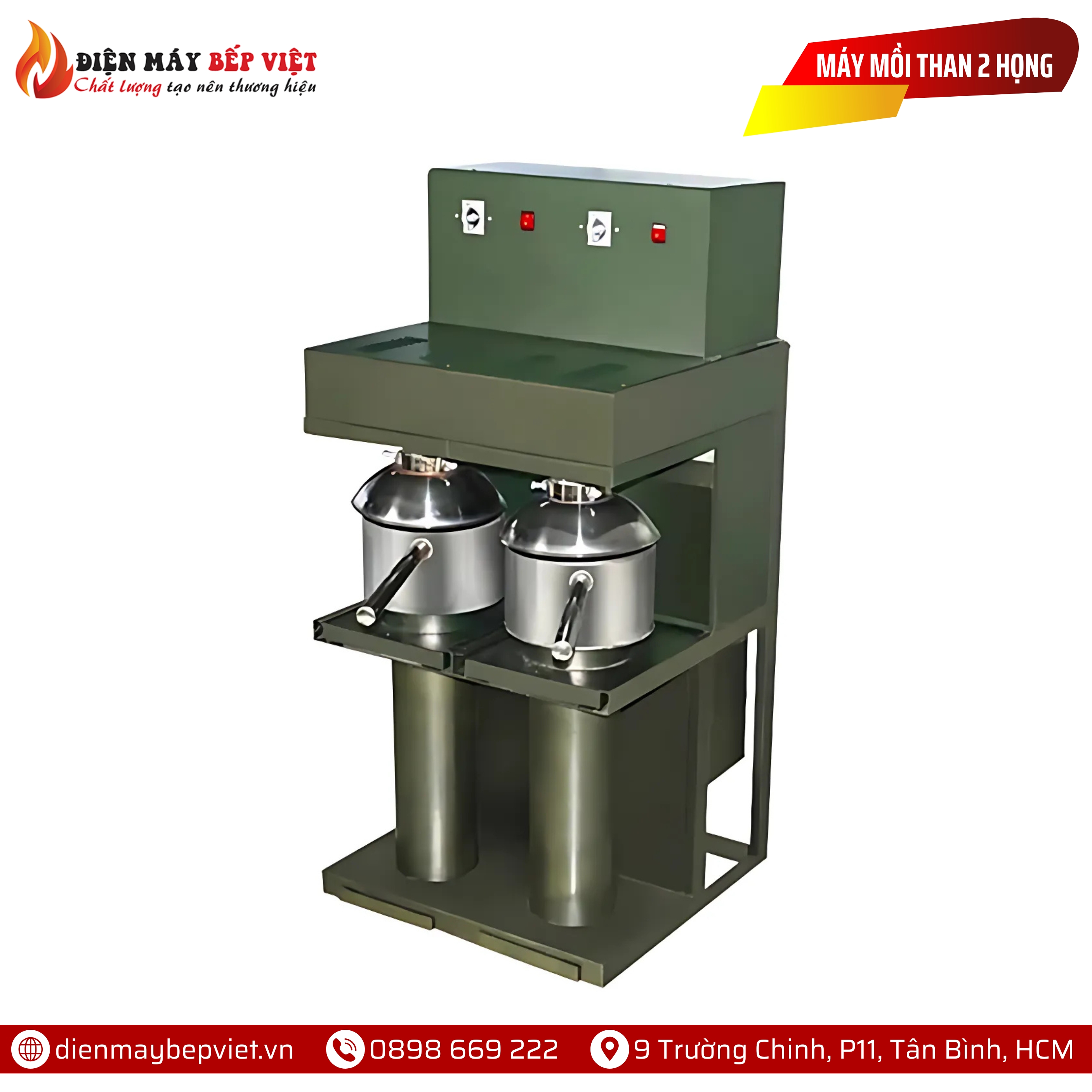 Máy Mồi Than Siêu Tốc 2 Họng Lửa Cho Nhà Hàng Nướng