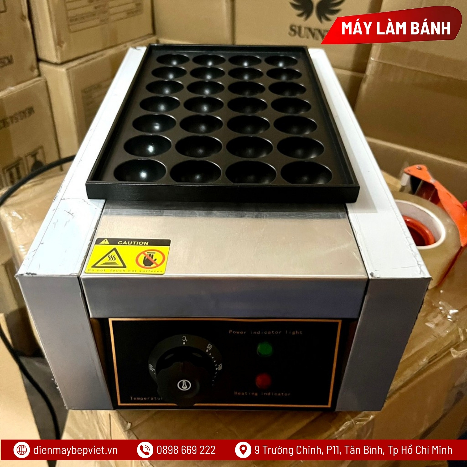 Máy Nướng Bánh Bạch Tuộc Takoyaki 28 Viên