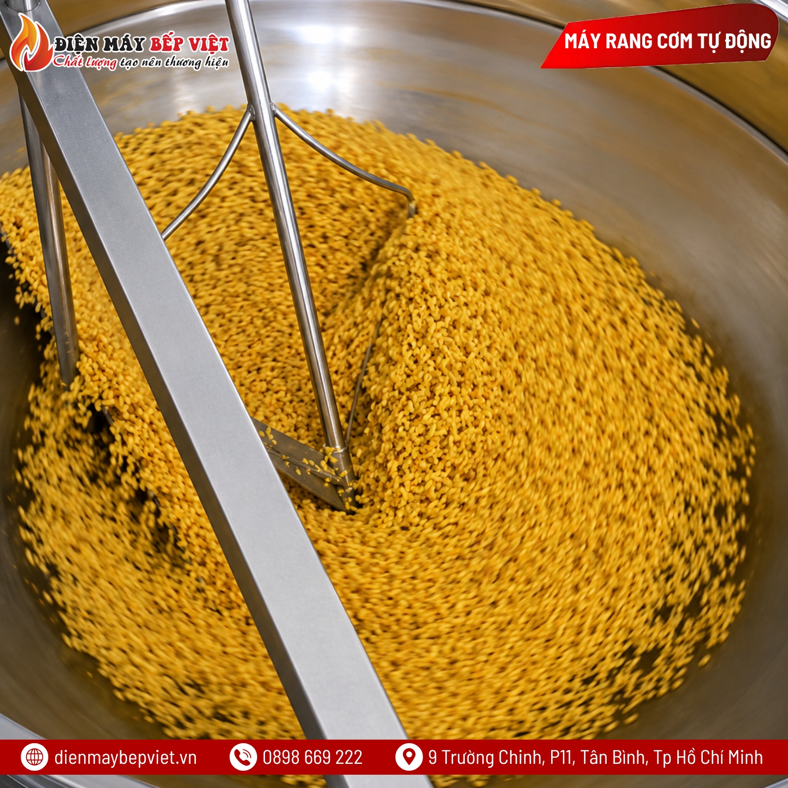 Máy Rang Cơm Tự Động (Điều Chỉnh Tốc Độ Xoay)