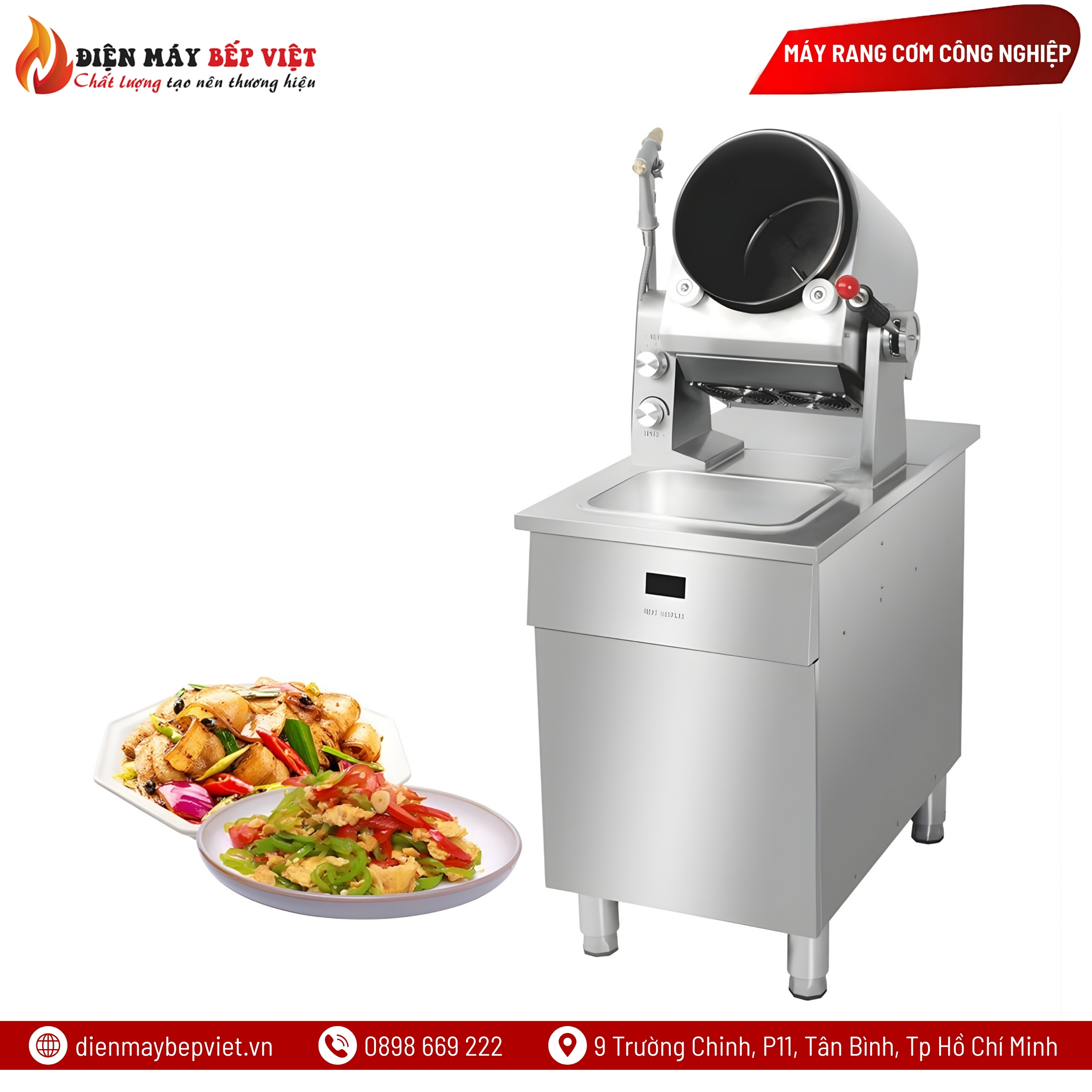 Máy Rang Cơm Tự Động Dùng Điện BV-MRC08