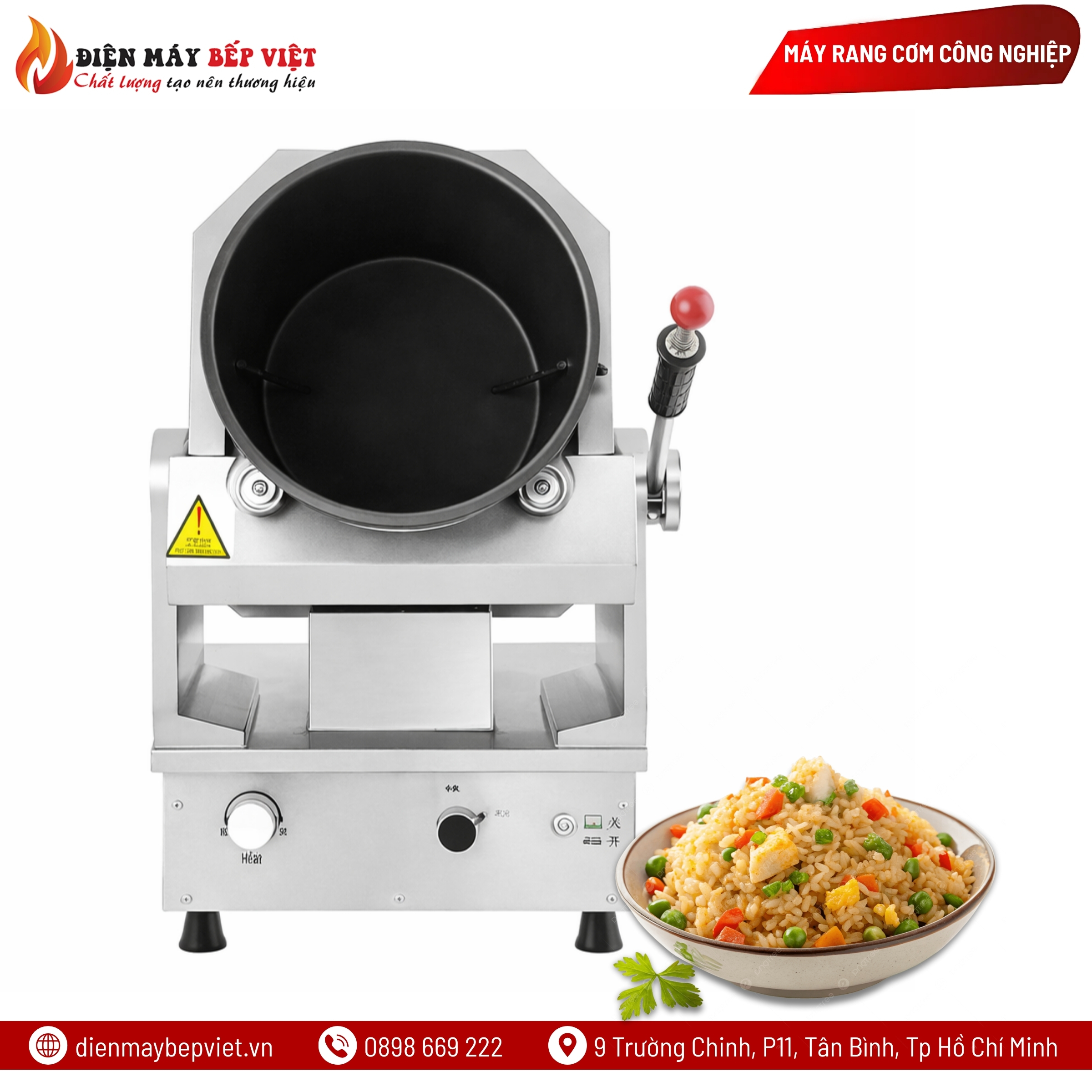 Máy Rang Cơm Tự Động Dùng Gas BV-MRC03