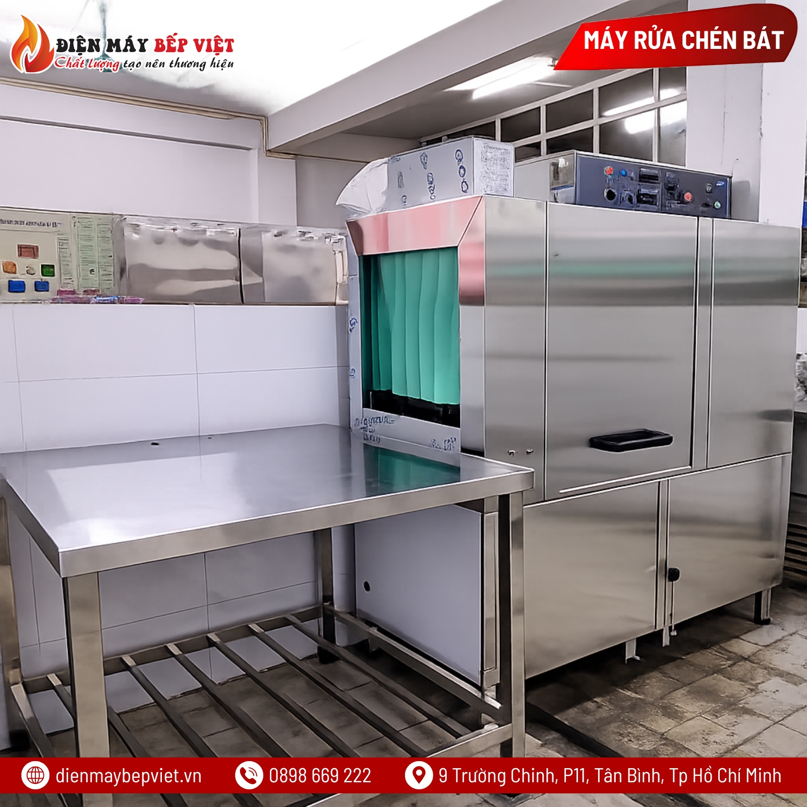 Máy Rửa Bát Băng Chuyền Dolphin DRC-1E