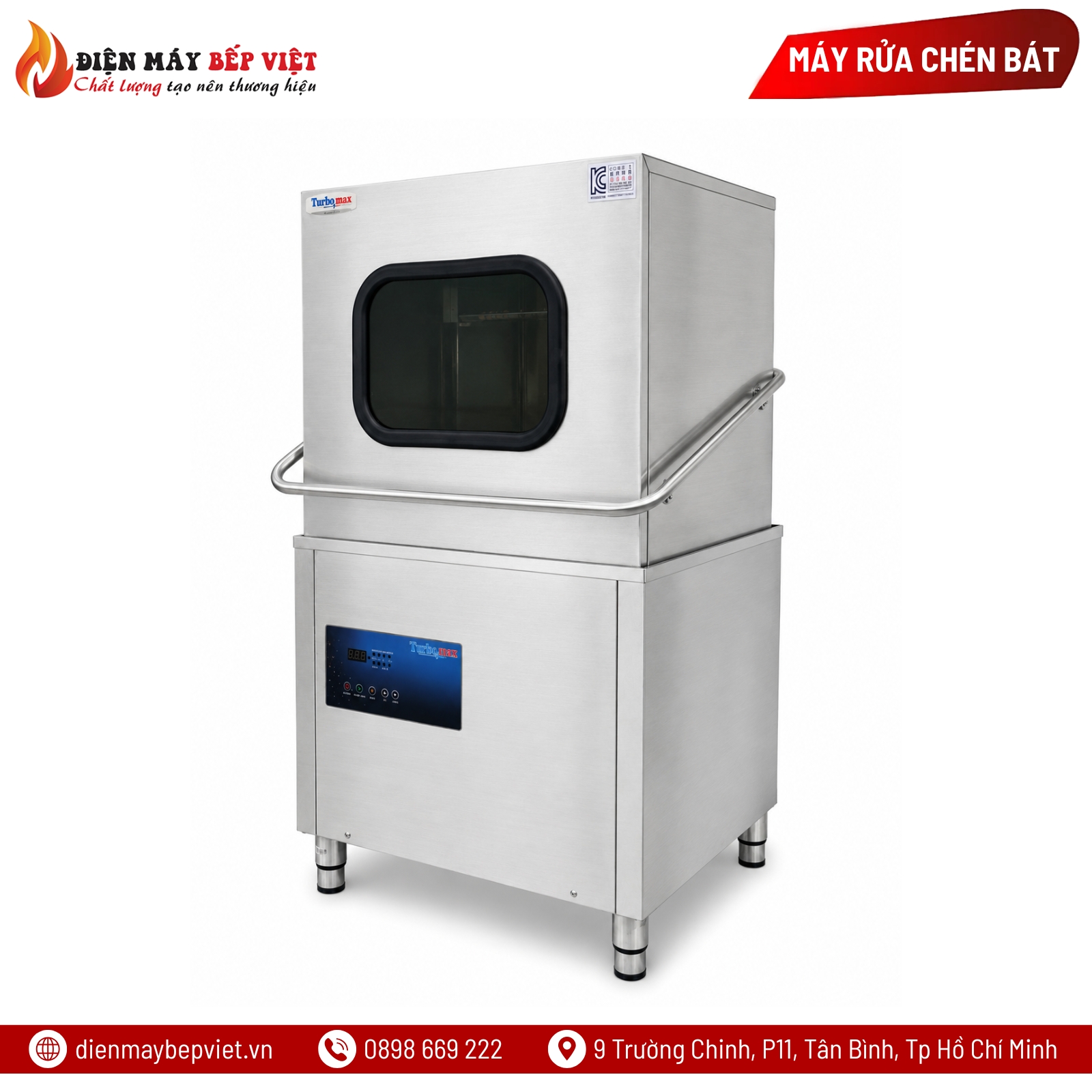 Máy Rửa Bát Công Nghiệp Turbo Max TBM-3080 S