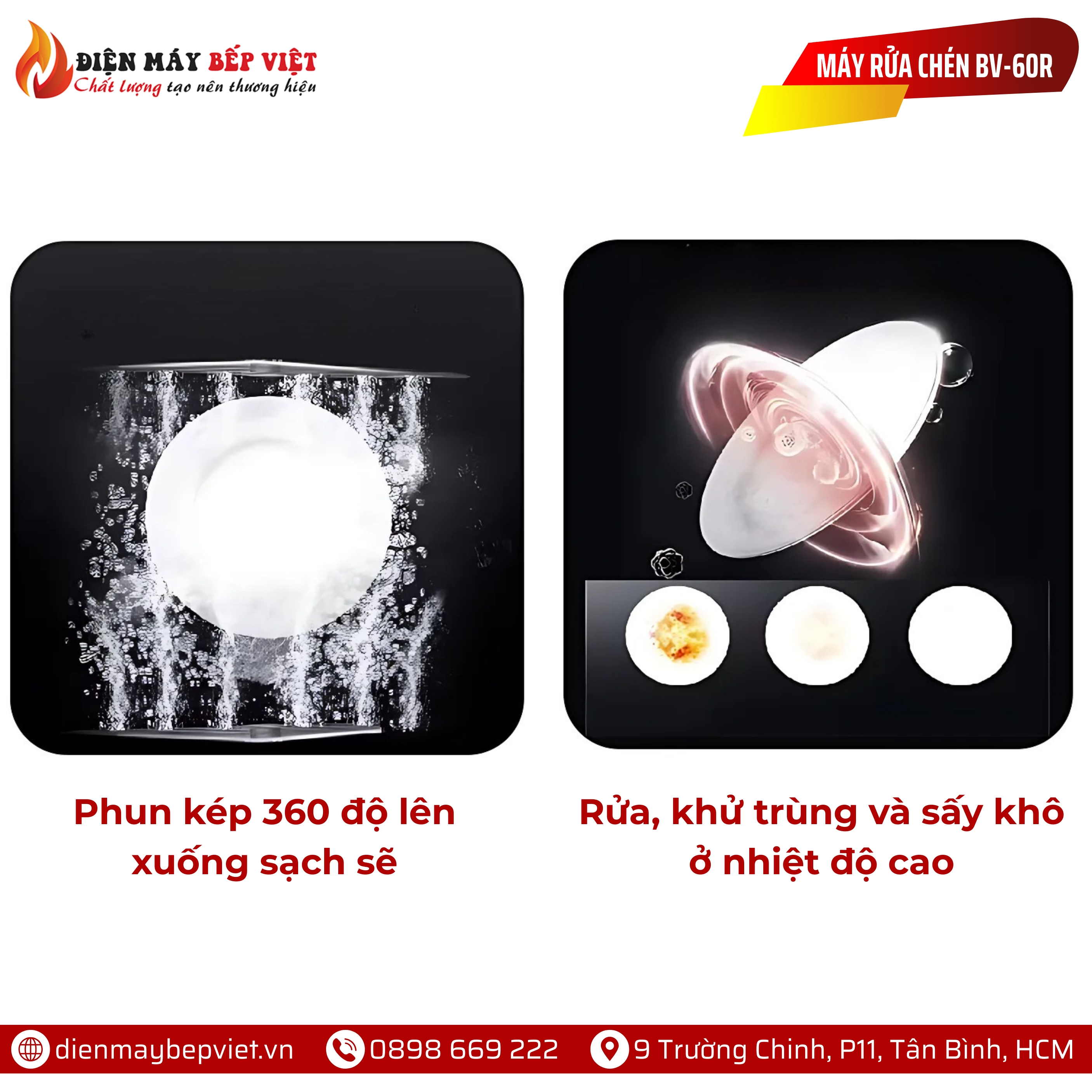 Máy Rửa Chén Công Nghiệp BV-60R