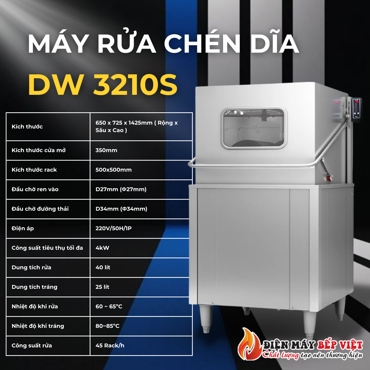 Máy rửa chén Dolphin DW-3210S