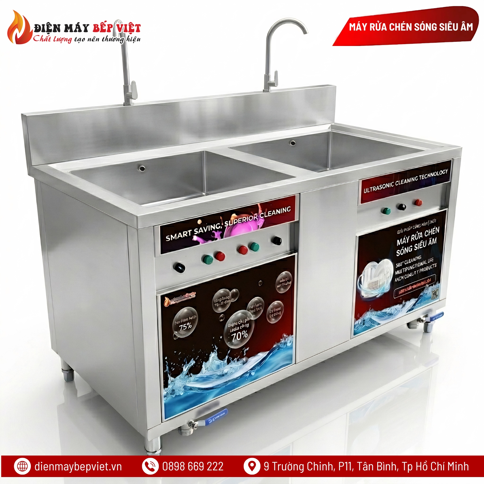 Máy Rửa Chén Sóng Siêu Âm UDBV 1800-S