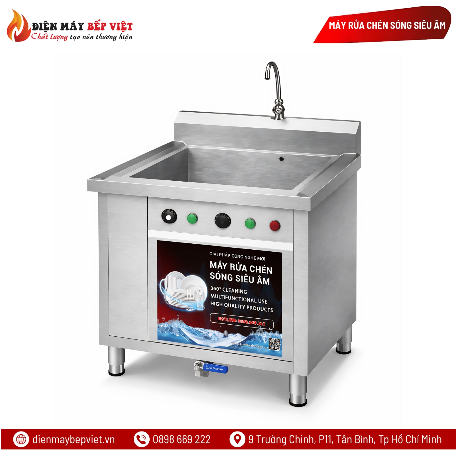 Máy Rửa Chén Sóng Siêu Âm UDBV 800