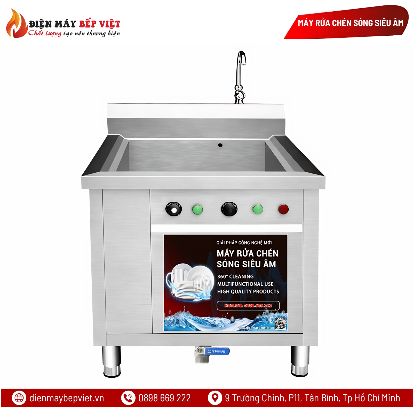 Máy Rửa Chén Sóng Siêu Âm UDBV 800