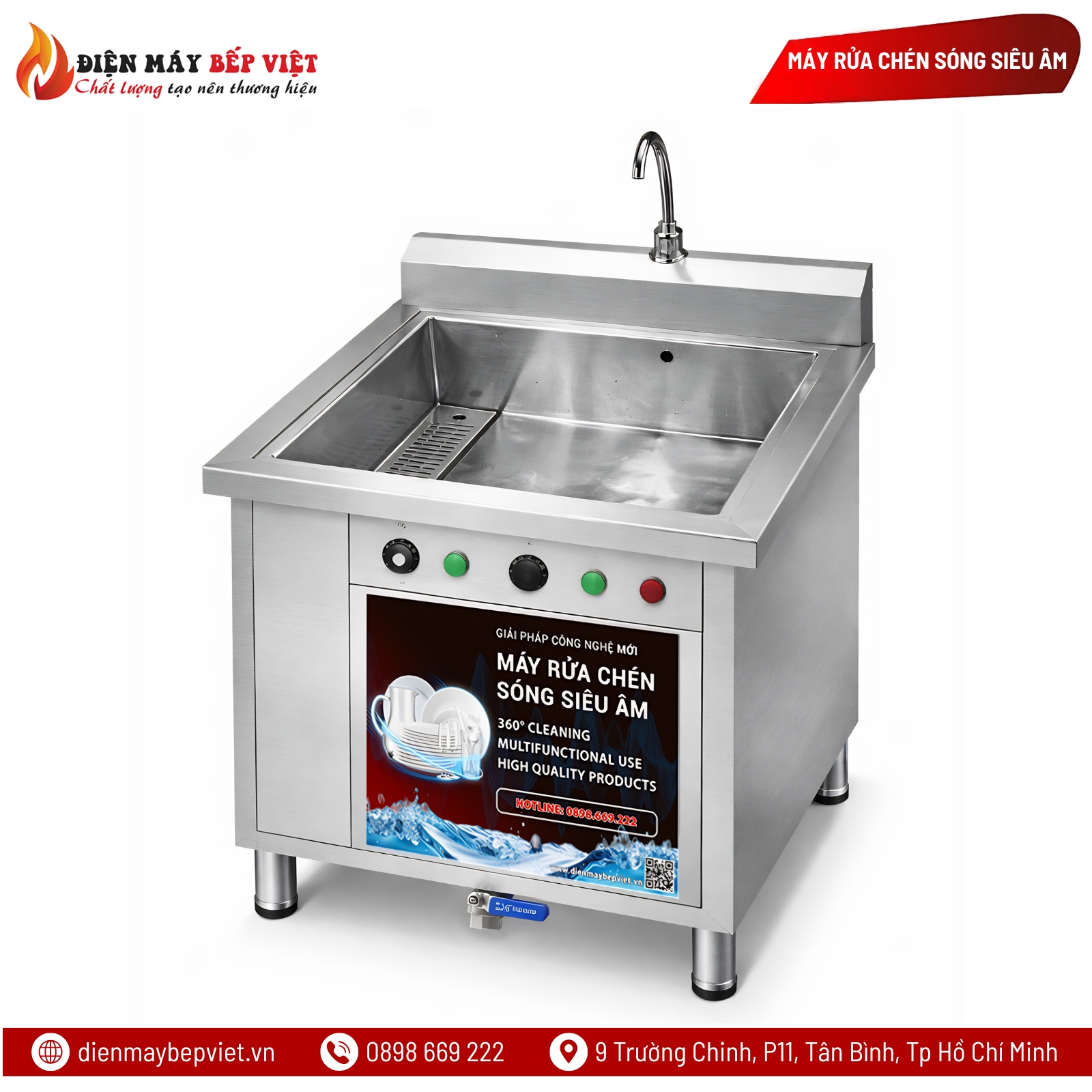 Máy Rửa Chén Sóng Siêu Âm UDBV 800