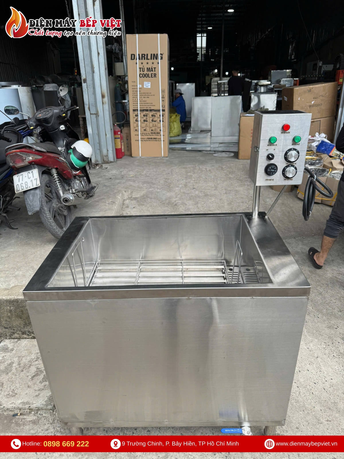 Máy Rửa Niêu Đất Siêu Âm 100cm