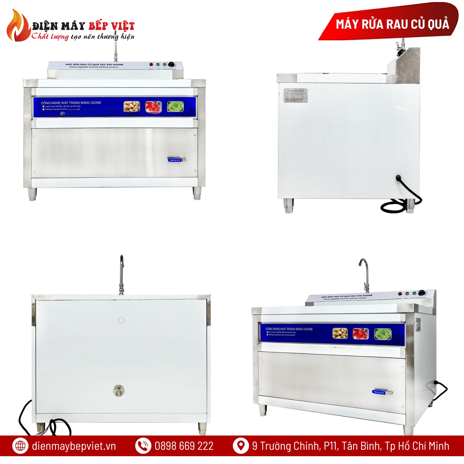 Máy Rửa Rau Củ Quả Sục Khí Ozone BV-1200