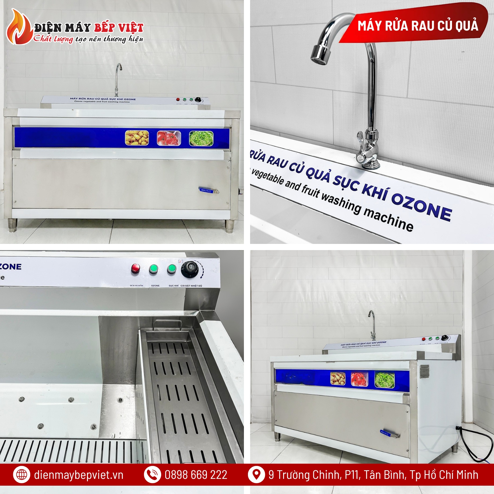 Máy Rửa Rau Củ Quả Sục Khí Ozone BV-1500