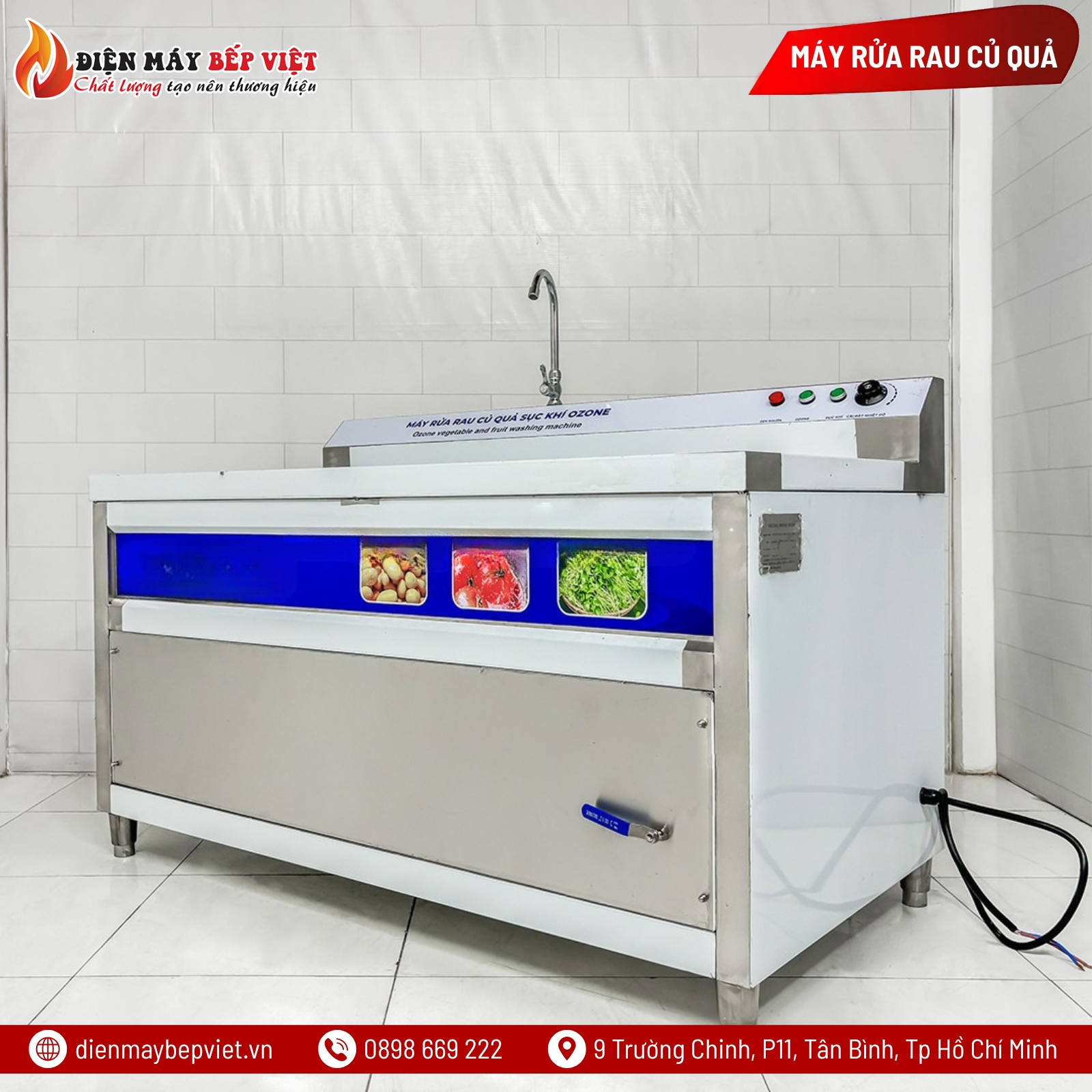 Máy Rửa Rau Củ Quả Sục Khí Ozone BV-1500