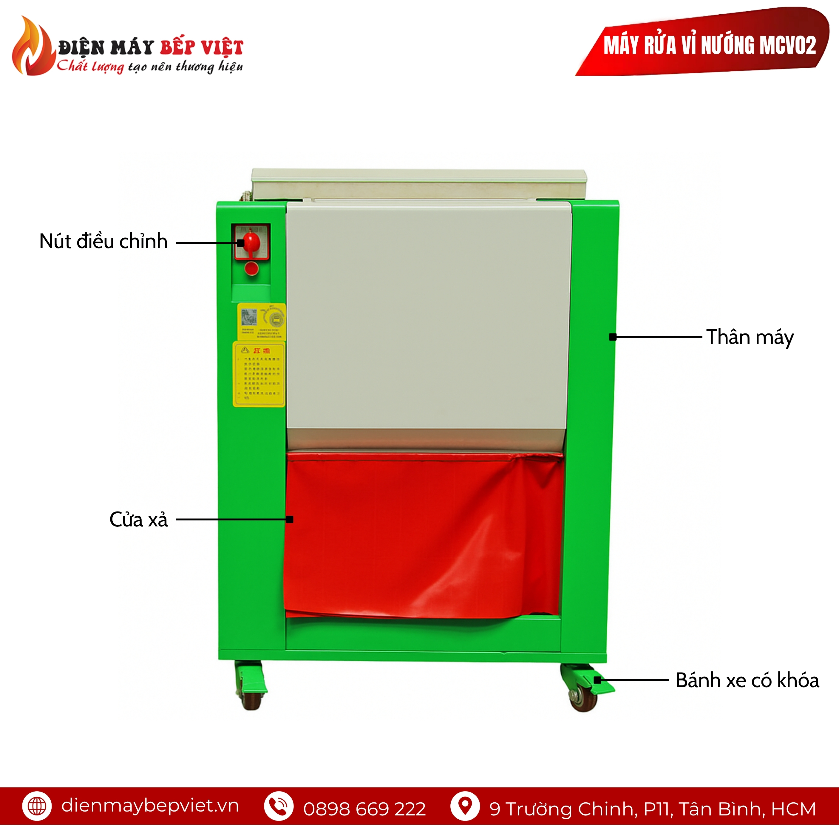 Máy Rửa Vỉ Nướng MCV02