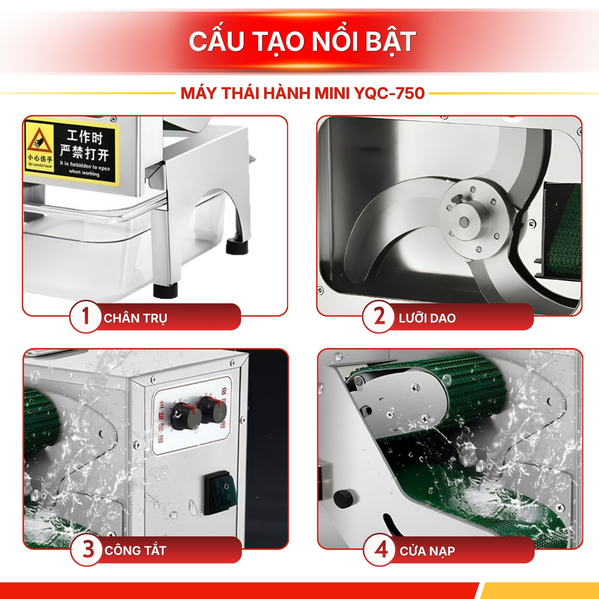 Máy Thái Hành Mini YQC-750