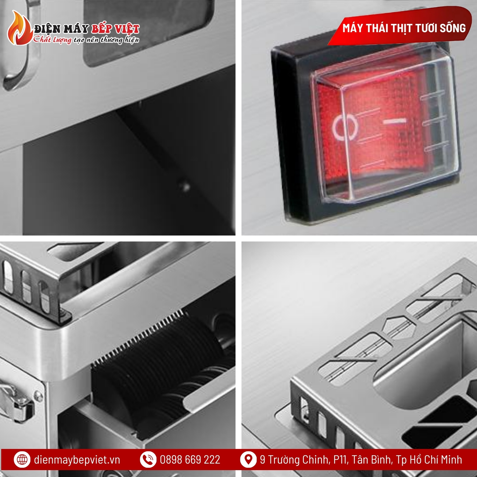 Máy Thái Lát Thịt Tươi Thay Dao HD95