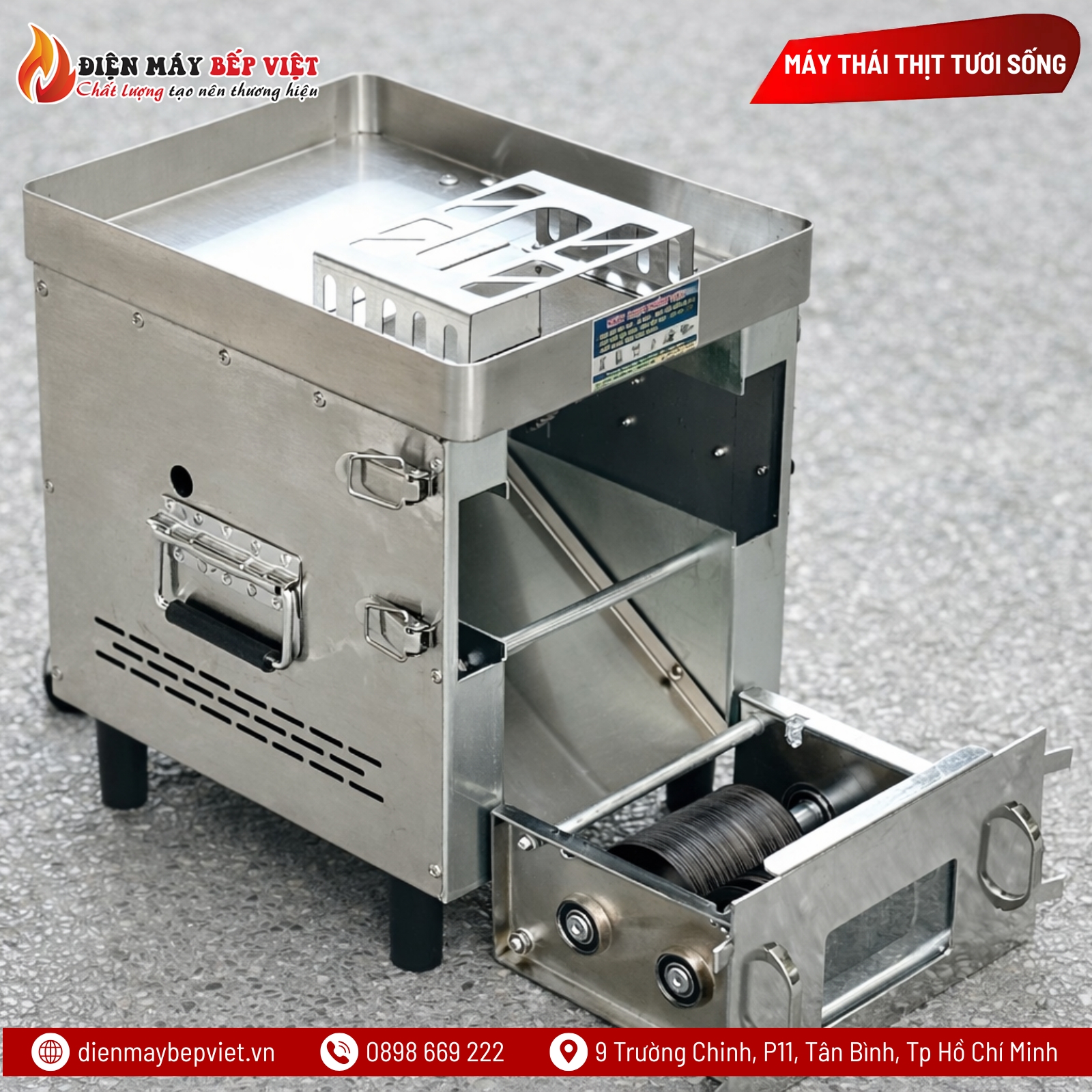 Máy Thái Lát Thịt Tươi Thay Dao HD95